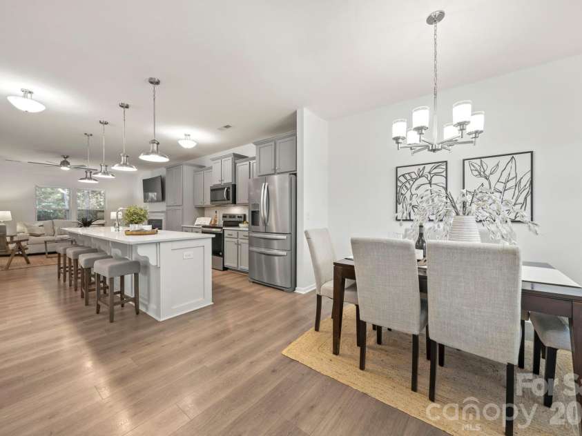 9409 Tradewinds Court, Lancaster, SC 29720.  MLS# CAR4333162, YatesRealty ID 16929. Kitchen and Dining