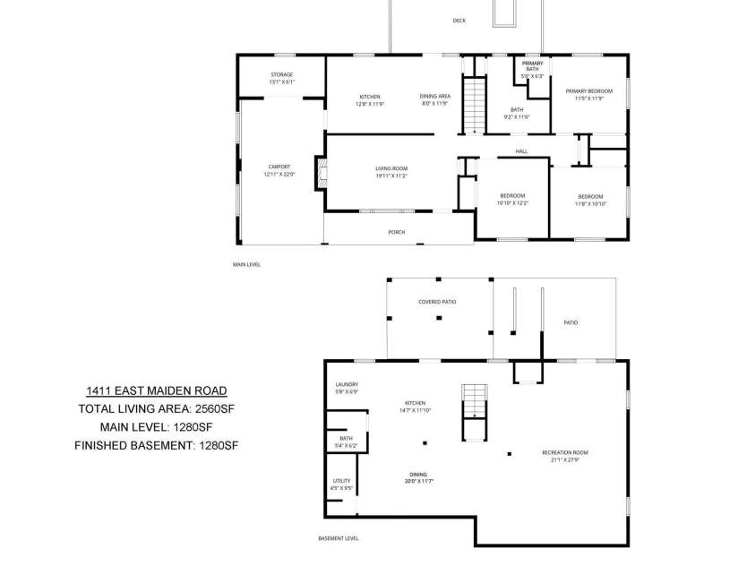 1411 Maiden Road, Maiden, NC 28650.  MLS# CAR4365271, YatesRealty ID 16933. Floor Plan