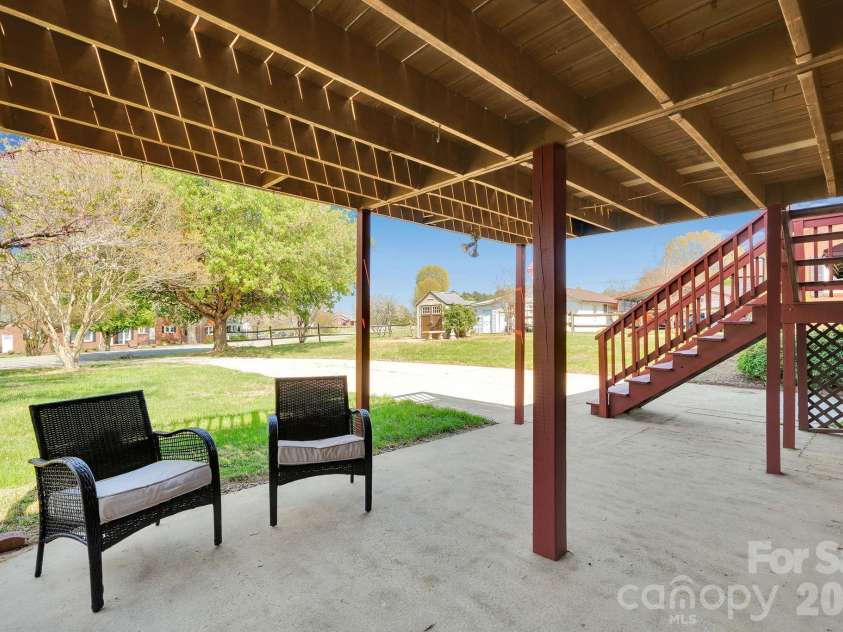 1411 Maiden Road, Maiden, NC 28650.  MLS# CAR4365271, YatesRealty ID 16933. Patio off Basement