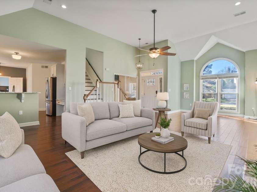 123 Southhaven Drive, Mooresville, NC 28117.  MLS# CAR4322533, YatesRealty ID 16941. Spacious open floor plan-virtually staged with AI