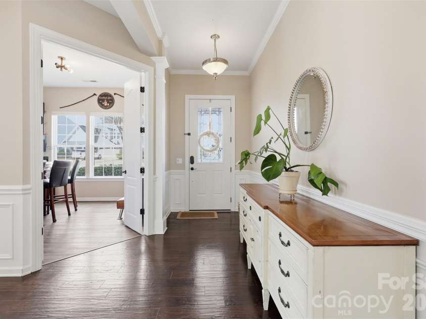 1210 Gold Rush Court, Fort Mill, SC 29708.  MLS# CAR4355600, YatesRealty ID 16947. Entry way with flex room to left