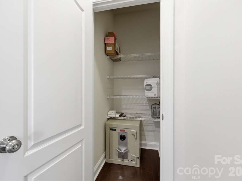 962 Treasure Court, Fort Mill, SC 29708.  MLS# CAR4358707, YatesRealty ID 16948. Storage closet with safe