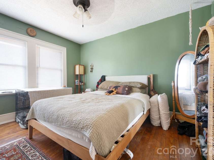 17 & 19 Hubbard Avenue, Asheville, NC 28806.  MLS# CAR4259488, YatesRealty ID 16966. Bedroom 1 with large windows