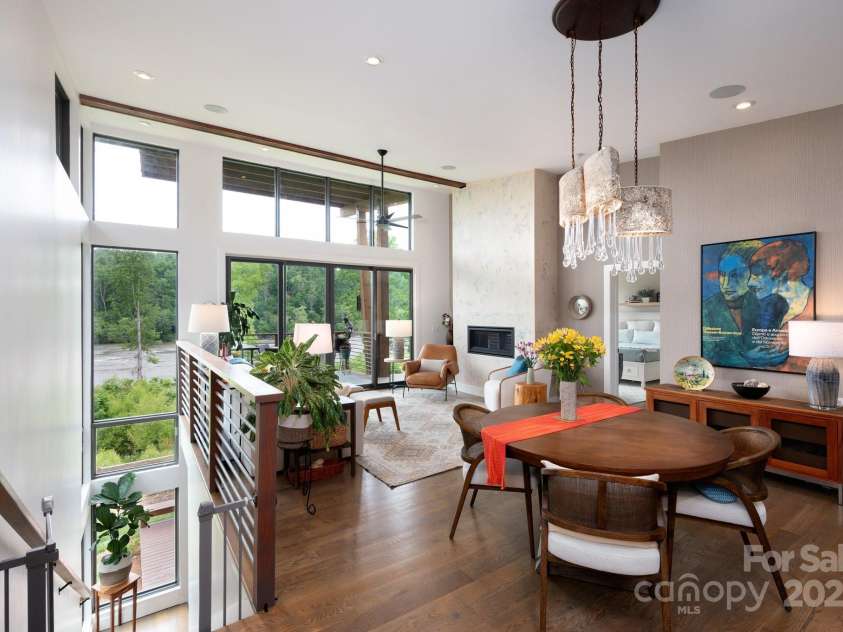 34 River Run, Asheville, NC 28804.  MLS# CAR4260631, YatesRealty ID 16973. Heading to the terrace level, all finished square footage above grade