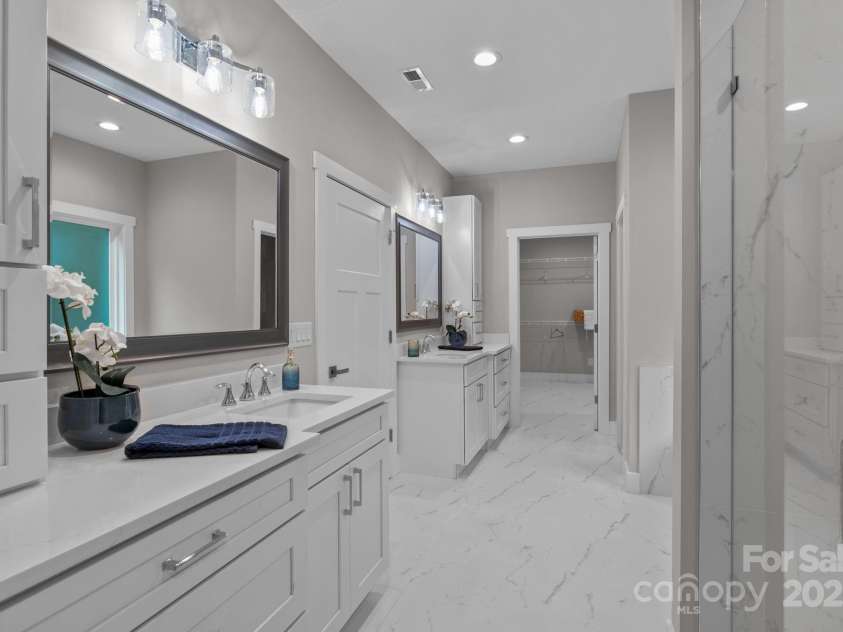 8225 Long Island Road, Catawba, NC 28609.  MLS# CAR4298824, YatesRealty ID 17010. Primary bath with dual vanities
