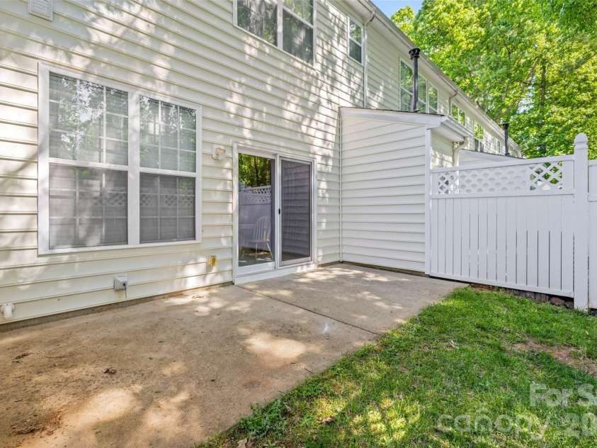 932 Coffee Tree Lane, Rock Hill, SC 29732.  MLS# CAR4374399, YatesRealty ID 17012. Private Back Patio w/sliding Glass Door