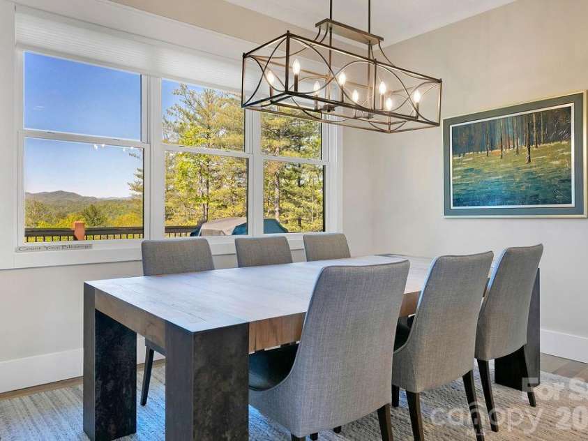 4454 Asheville Highway, Pisgah Forest, NC 28768.  MLS# CAR4367785, YatesRealty ID 17026. Dining With a Long-Range View