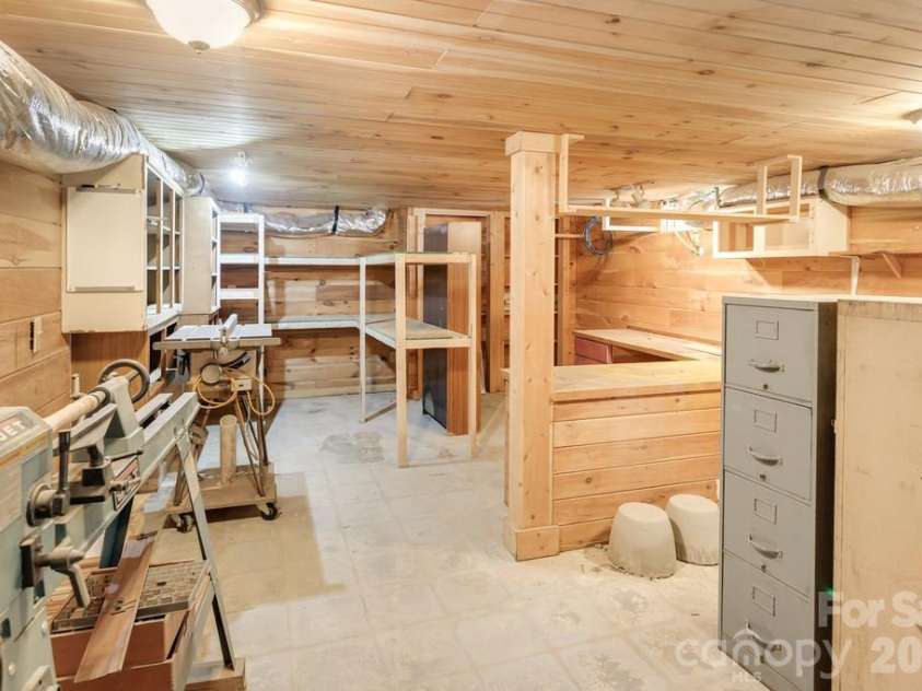 2629 Soco Road, Maggie Valley, NC 28751.  MLS# CAR4374834, YatesRealty ID 17029. Workshop in basement