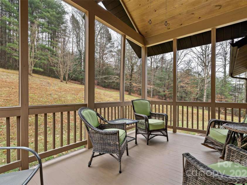 9675 Montford Cove Road, Marion, NC 28752.  MLS# CAR4206983, YatesRealty ID 17032. Covered porch.