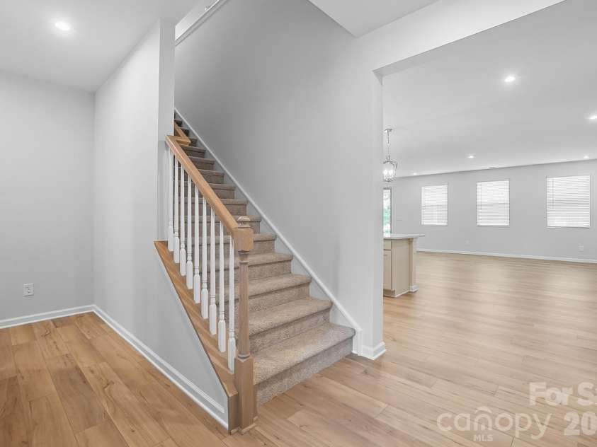1505 Miriam Way, Monroe, NC 28112.  MLS# CAR4346360, YatesRealty ID 1706. Stairs to loft