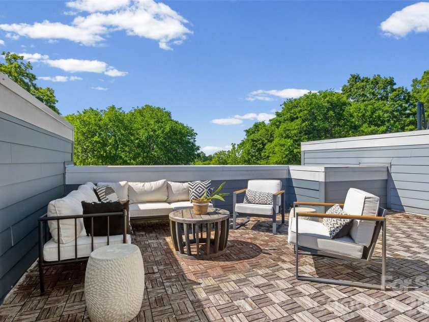 1633 Duckworth Avenue, Charlotte, NC 28208.  MLS# CAR4375706, YatesRealty ID 17071. Private roof terrace