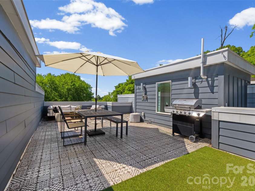1633 Duckworth Avenue, Charlotte, NC 28208.  MLS# CAR4375706, YatesRealty ID 17071. Your new rooftop terrace!