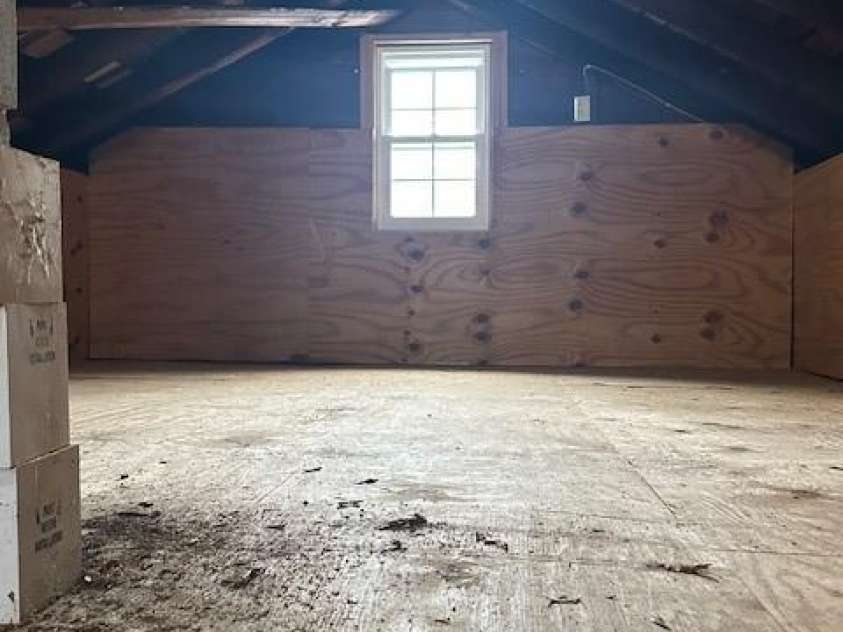 200 Hilltop Drive, Mooresboro, NC 28114.  MLS# CAR4265247, YatesRealty ID 17079. Attic area with pull down ladder