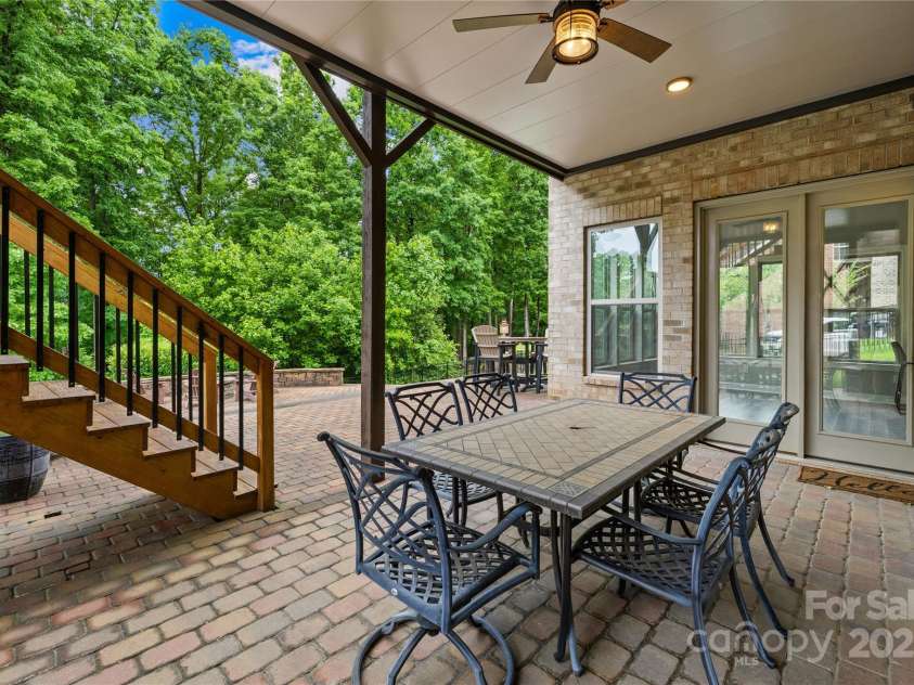 2289 Pine Valley Drive, Denver, NC 28037.  MLS# CAR4263333, YatesRealty ID 17088. Covered patio from Walk-out basement