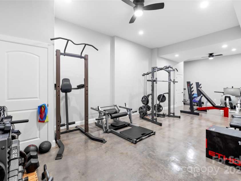2289 Pine Valley Drive, Denver, NC 28037.  MLS# CAR4263333, YatesRealty ID 17088. Workout/Gym area with storage closet