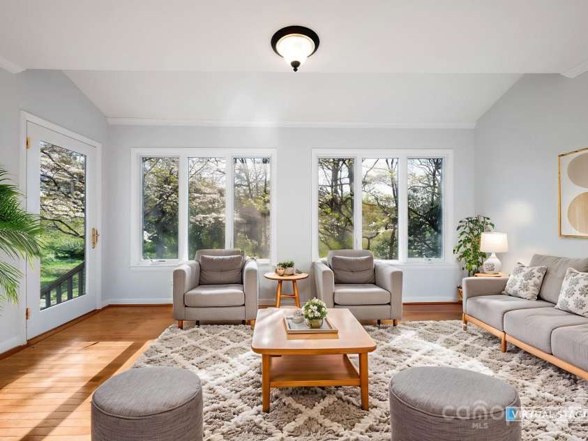 501 Crowfields Lane, Asheville, NC 28803.  MLS# CAR4246912, YatesRealty ID 17101. Rear Sunroom