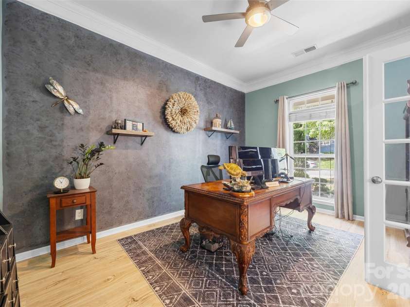 2201 Trading Ford Drive, Waxhaw, NC 28173.  MLS# CAR4374708, YatesRealty ID 17111. Office with French Doors