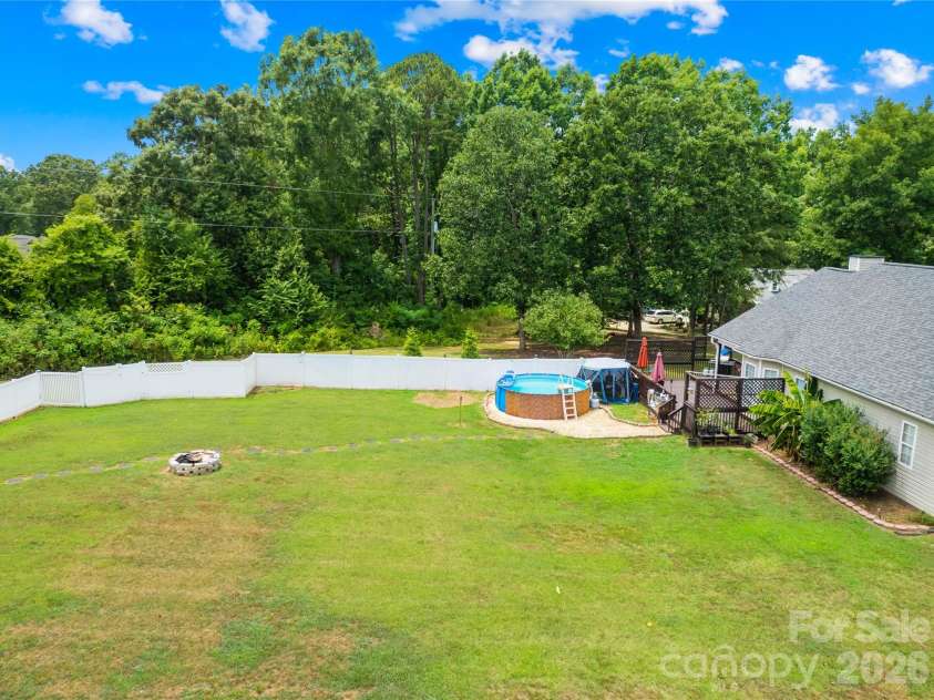 105 Laura Court, Cherryville, NC 28021.  MLS# CAR4341809, YatesRealty ID 17120. Backyard, Entertainment space
