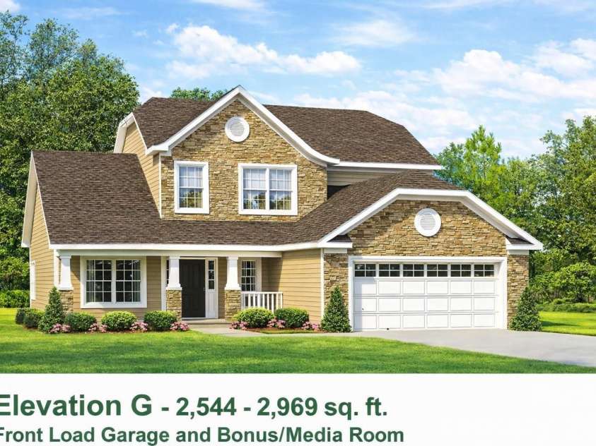 261 Corrie Ann Drive, Concord, NC 28027.  MLS# CAR4373499, YatesRealty ID 17124. The Hannah Optional dual master bedrooms, a deluxe kitchen with a morning room, or the addition of a fifth bedroom with a bath, a kid's study area & kid's play room, a 3rd car garage.