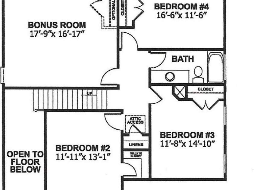 261 Corrie Ann Drive, Concord, NC 28027.  MLS# CAR4407192, YatesRealty ID 17124. Second Floor Plan