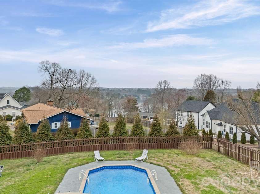 103 Starmount Drive, Kings Mountain, NC 28086.  MLS# CAR4349597, YatesRealty ID 17135. Backyard & Lake View