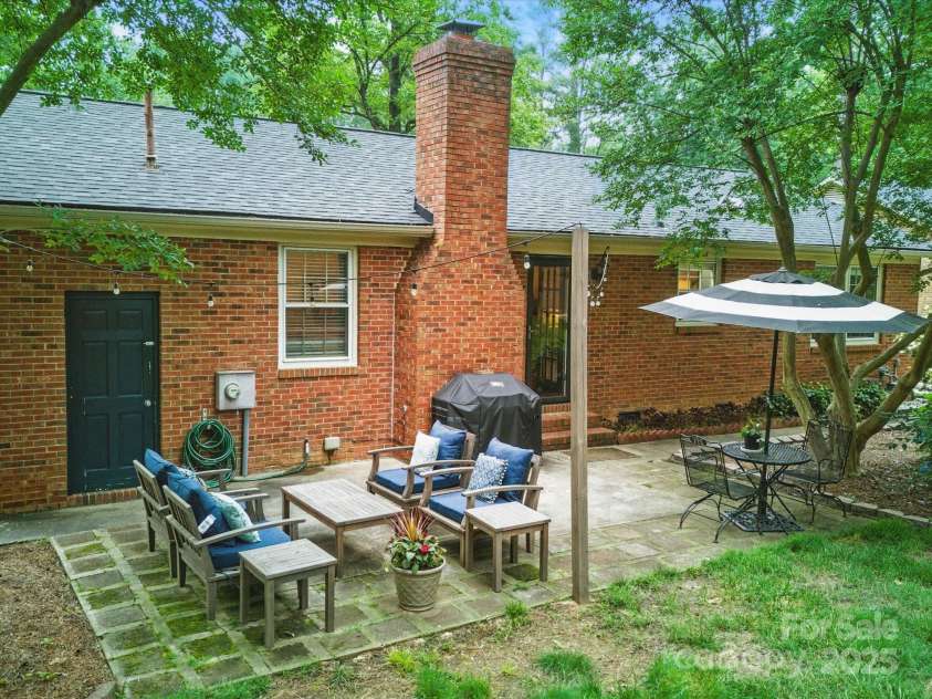 2026 Knell Drive, Charlotte, NC 28212.  MLS# CAR4264112, YatesRealty ID 17149. Back Patio