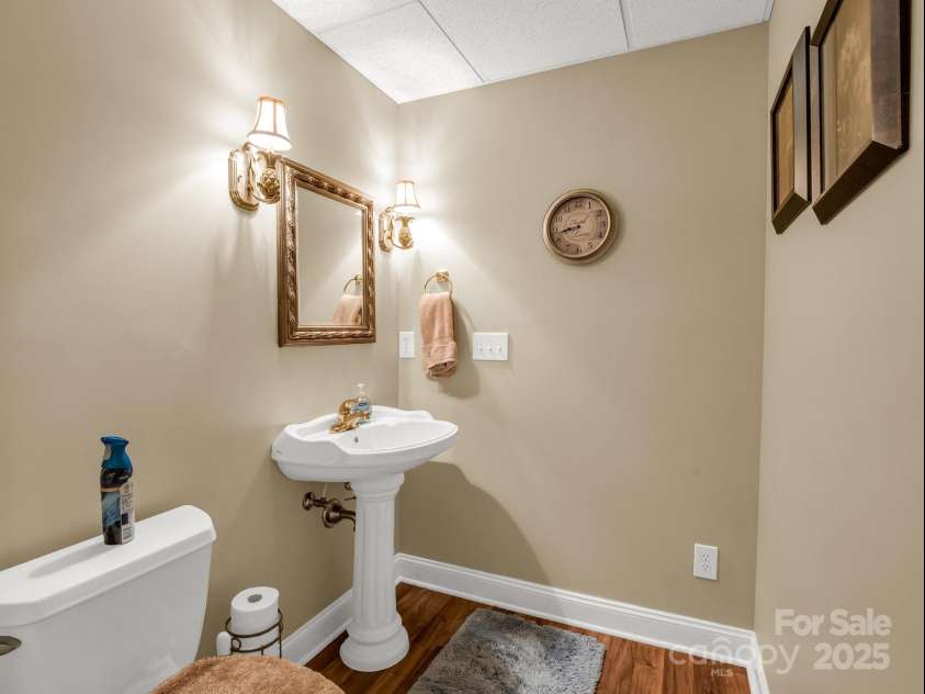 262 Woodridge Drive, Rutherfordton, NC 28139.  MLS# CAR4258071, YatesRealty ID 17150. Lower Level Half Bath