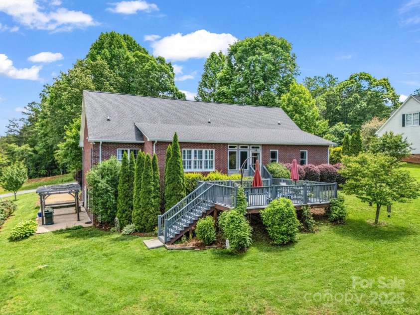 262 Woodridge Drive, Rutherfordton, NC 28139.  MLS# CAR4258071, YatesRealty ID 17150. View of back deck