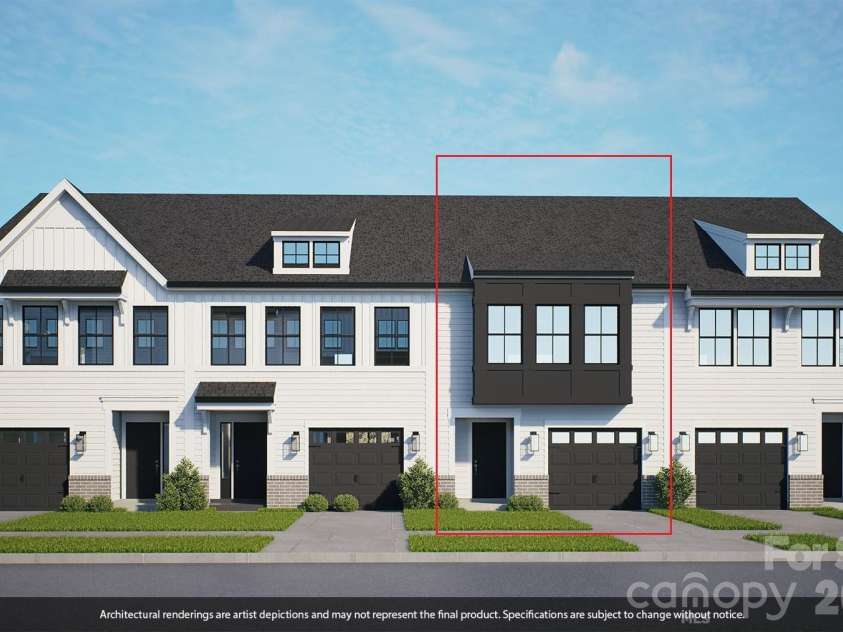 7414 Mashburn Drive, Charlotte, NC 28269.  MLS# CAR4344433, YatesRealty ID 17152. Renderings for units 95-98. Representative photographs only. Color & Material are subject to change .