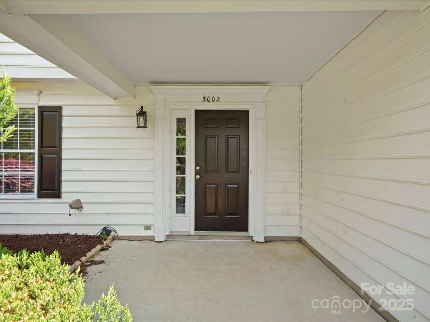 3002 Fair Meadows Drive, Monroe, NC 28110.  MLS# CAR4247552, YatesRealty ID 17166. Front entrance