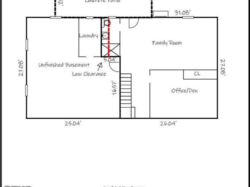 3617 12th Street Drive, Hickory, NC 28601.  MLS# CAR4223807, YatesRealty ID 17168. Floor plan basement