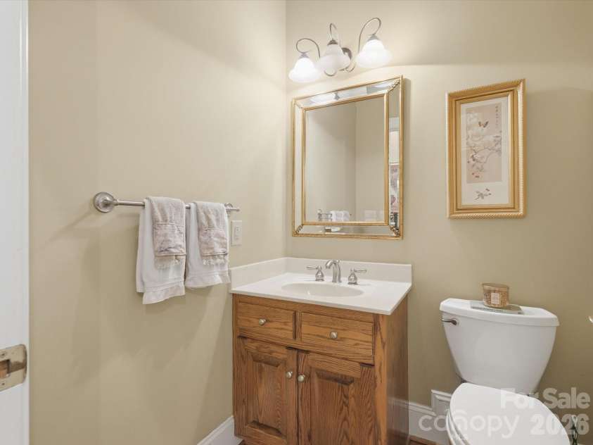 1215 Rosa Drive, Monroe, NC 28112.  MLS# CAR4366917, YatesRealty ID 17172. Hall Bathroom off foyer