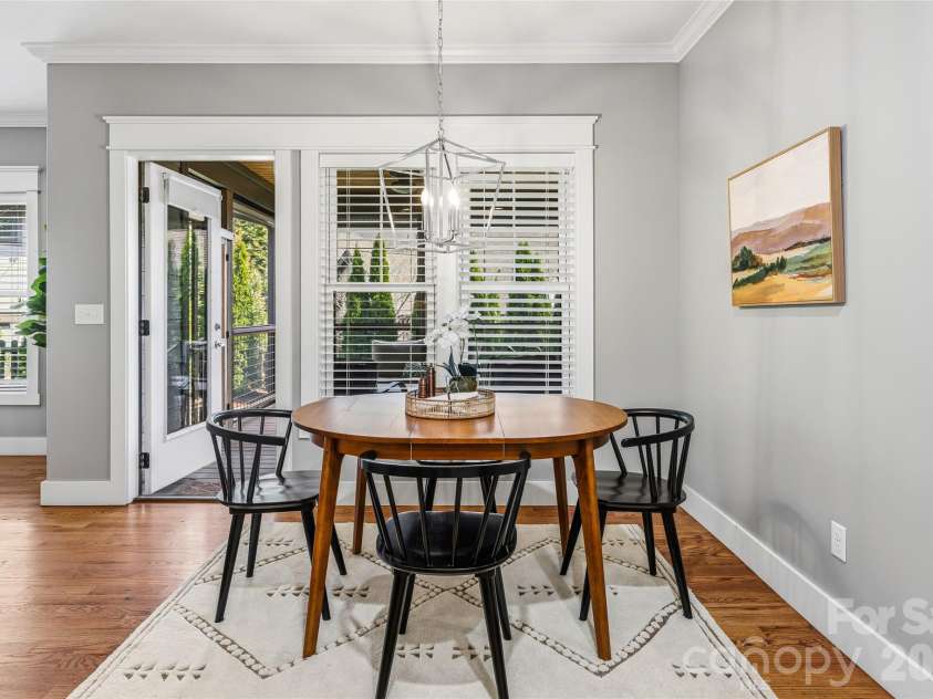 30 Stills Creek Loop, Fairview, NC 28730.  MLS# CAR4353771, YatesRealty ID 17188. Dining area