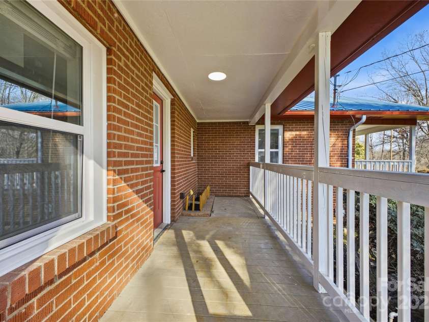 349 Gorman Bridge Road, Asheville, NC 28806.  MLS# CAR4330803, YatesRealty ID 1719. Covered Deck (20'9