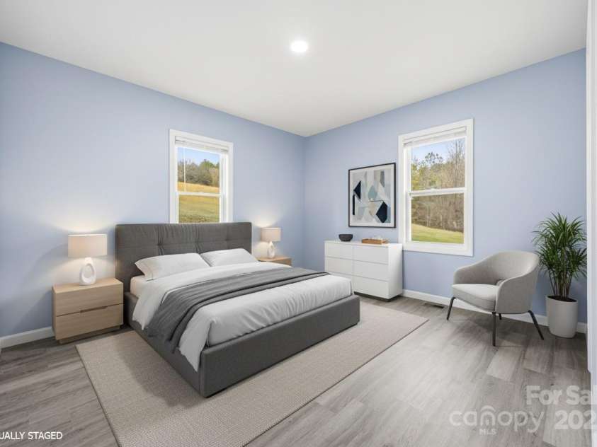 349 Gorman Bridge Road, Asheville, NC 28806.  MLS# CAR4330803, YatesRealty ID 1719. Primary Bedroom (Virtually Staged)