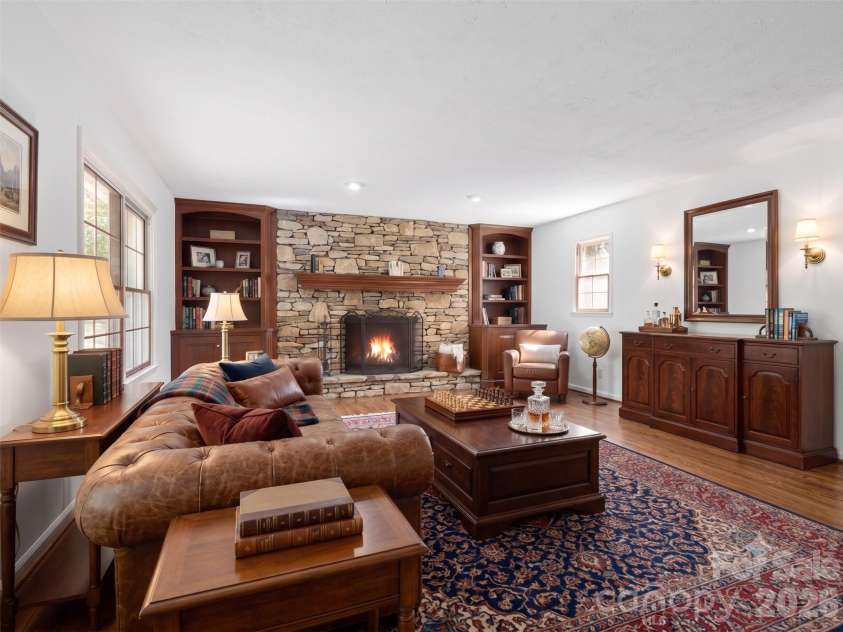 110 Glengary Drive, Flat Rock, NC 28731.  MLS# CAR4351379, YatesRealty ID 17194. Den Virtually Staged