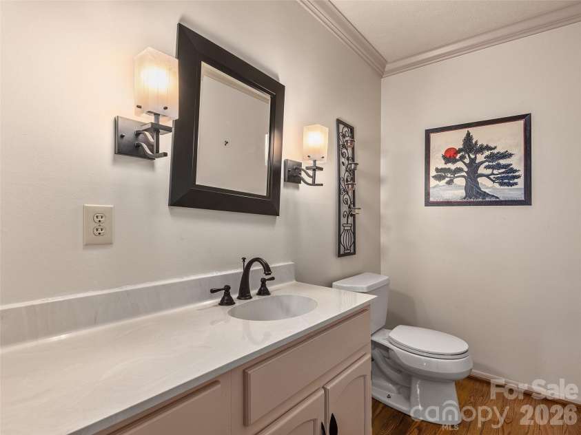 110 Glengary Drive, Flat Rock, NC 28731.  MLS# CAR4351379, YatesRealty ID 17194. Downstairs Half Bath