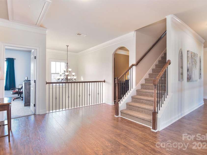 5600 Ballenger Court, Waxhaw, NC 28173.  MLS# CAR4216370, YatesRealty ID 1720. 3rd Floor Stairway