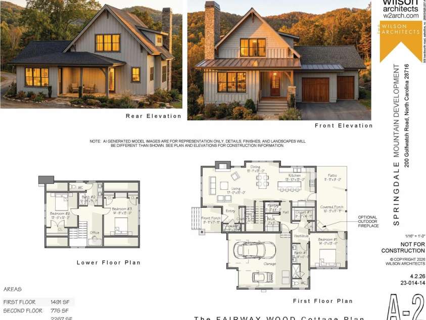 100 Bear Tree Cove, Canton, NC 28716.  MLS# CAR4358162, YatesRealty ID 17204. Architectural Rendering