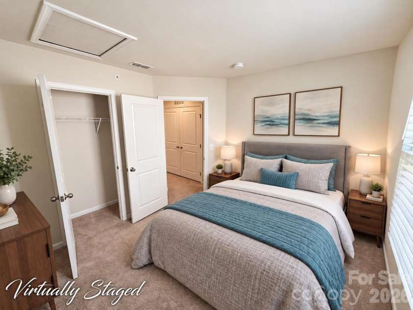 5356 Austin Knoll Court, Charlotte, NC 28269.  MLS# CAR4430727, YatesRealty ID 17213. Secondary Bedroom (virtually staged)
