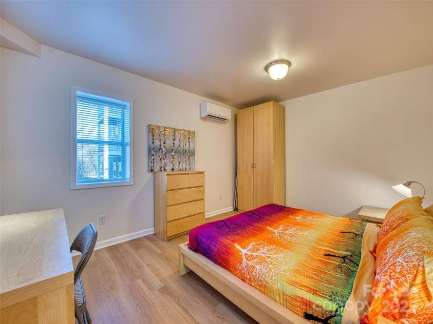 12 Lila Lane, Leicester, NC 28748.  MLS# CAR4254500, YatesRealty ID 17229. Basement Level Bedroom