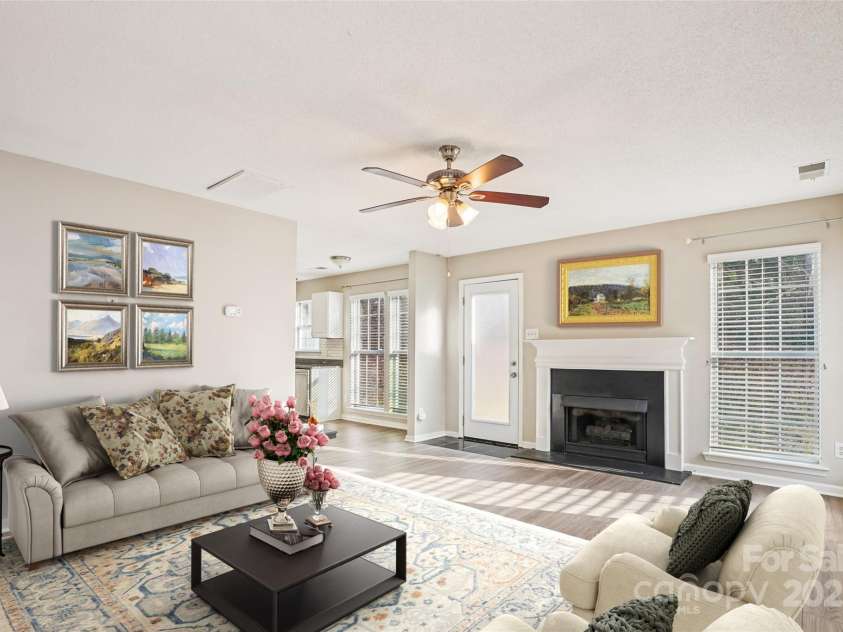 10630 Northwoods Forest Drive, Charlotte, NC 28214.  MLS# CAR4326033, YatesRealty ID 1723. Virtually Staged - Living Room