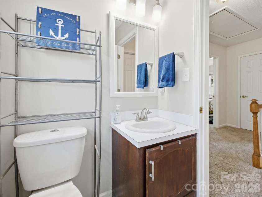 109 Elk Court, Mount Holly, NC 28120.  MLS# CAR4344317, YatesRealty ID 1724. Full bath on second floor