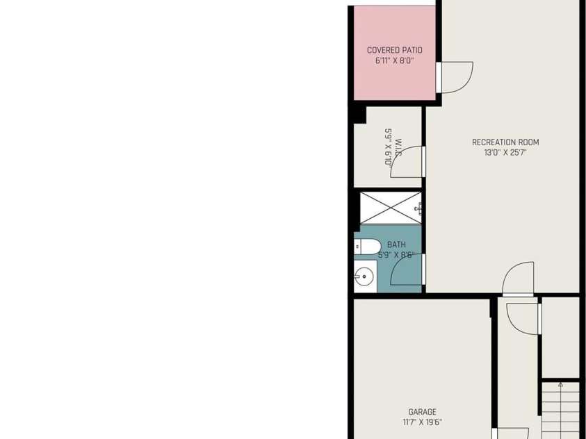 243 Lincoln Street, Charlotte, NC 28203.  MLS# CAR4259345, YatesRealty ID 17251. 1st Floorplan w/Room Sizes