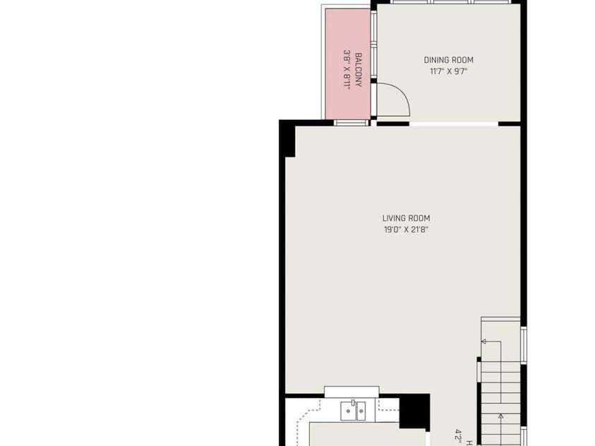 243 Lincoln Street, Charlotte, NC 28203.  MLS# CAR4259345, YatesRealty ID 17251. 2nd Floorplan w/Room Sizes