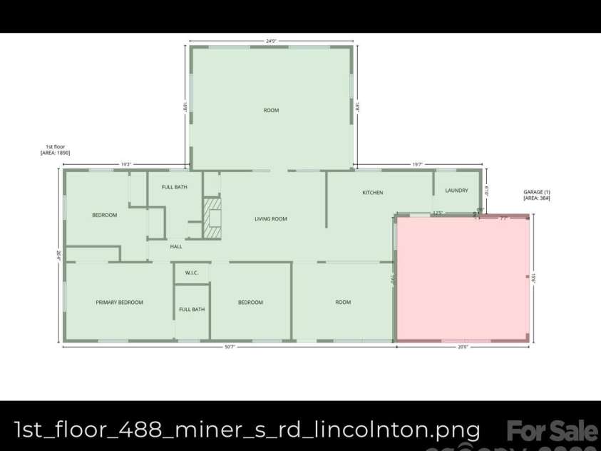 488 Miners Road, Lincolnton, NC 28092.  MLS# CAR4340518, YatesRealty ID 17253. 