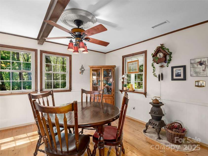 573 Valeria Lane, Pisgah Forest, NC 28768.  MLS# CAR4266219, YatesRealty ID 17256. Dining Room