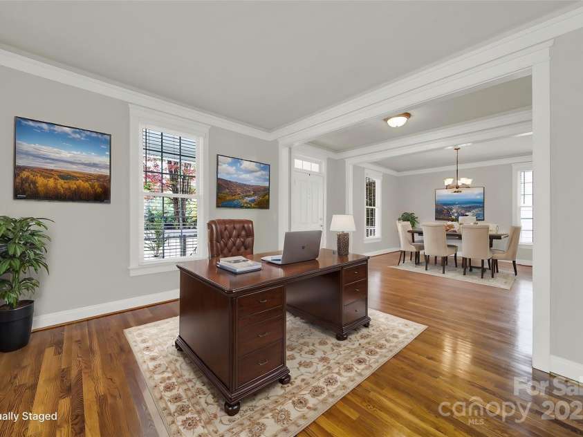 1360 Barnett Woods, Fort Mill, SC 29708.  MLS# CAR4193602, YatesRealty ID 17266. Office & Formal diningVisually staged