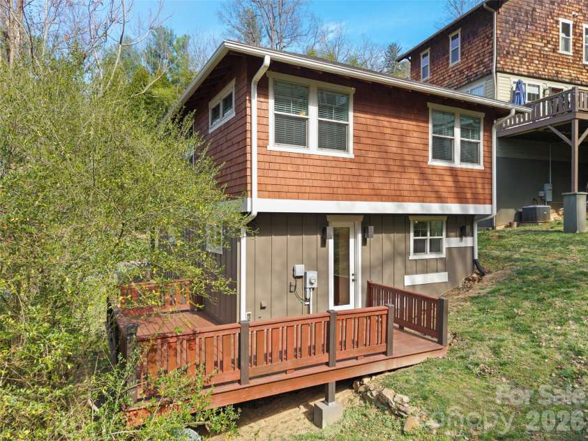 29 Shady Park Lane, Asheville, NC 28804.  MLS# CAR4361124, YatesRealty ID 17285. Private setting, great for entertaining.