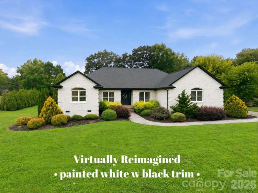 4122 Amarillo Drive, Concord, NC 28027.  MLS# CAR4404191, YatesRealty ID 17291. Reimagined Ranch at Concord, virtually painted white.